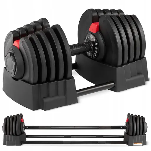 Набор штанга и гантели с регулируемым весом 4FIZJO 2 в 1 Premium 2.5-40 кг (P-5905973401975) - фото 1