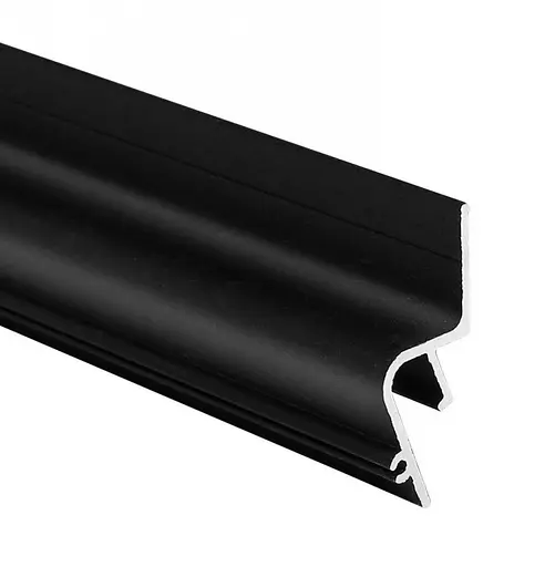 Профіль для натяжної стелі гарпунна система. Ефект "тіньового шва". 3м KLOODI KLP NAT1538 3 BK - фото 1