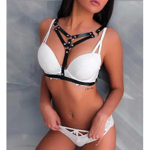 Портупея в стиле садо-мазо воплощение сексуальных фантазий One size Черный K000448 - фото 2