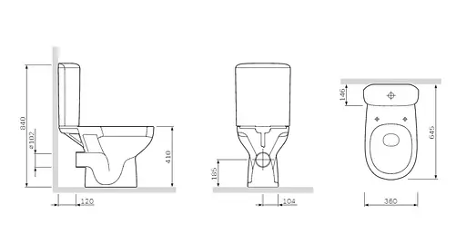 Унитаз-компакт AM.PM Like C808607SC с сидением Soft Close, Белый - фото 2