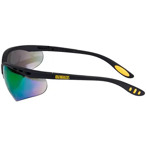 Окуляри DeWalt Reinforcer кольорові дзеркальні полікарбонатні з м'якими гумовими накладками (DPG58-6D) - фото 4