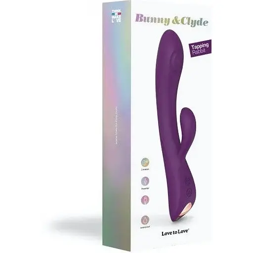 Вібратор-кролик зі спрямованим масажем точки G - Love To Love Bunny&Clyde - Purple Rain - фото 6
