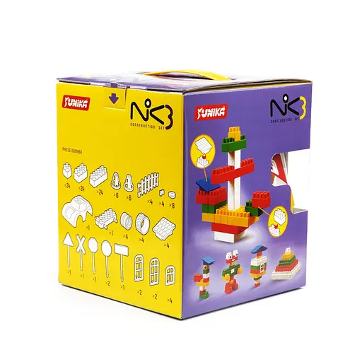 Конструктор детский NIK-3 71535, 128 крупных деталей