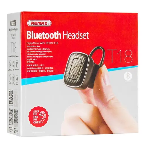 Bluetooth гарнітура Remax RB-T18 black - фото 7