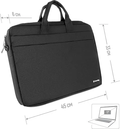 Сумка для ноутбука ColorWay 17.3" Modern Black (CW-LBM173-BK) - фото 2
