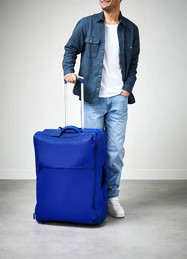 Дорожная Сумка На Колесах 75 См Lipault FOLDABLE PLUME MAGNETIC BLUE 75x49x28 P94*11004 - фото 9