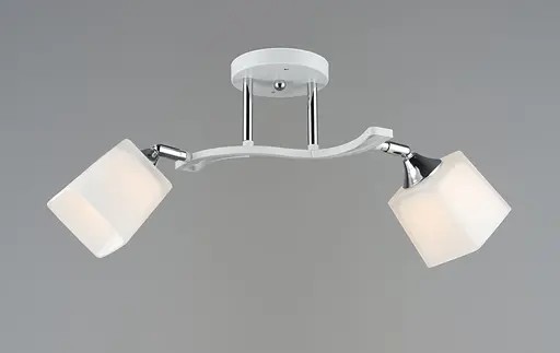 Люстра стельова Sirius B N6107/2 WT+CR з поворотнім механізмом