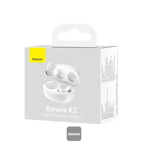 Навушники Baseus E2 True Wireless Earphones Bowie | (NGTW090001) white - фото 3
