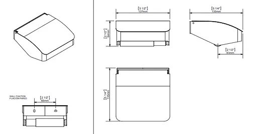 Тримач туалетного паперу Sonia S-Cube Black 173020 Чорний - фото 3