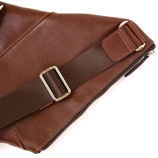 Кожаная мужская сумка GRANDE PELLE 21х32х2 см sum0015035 - фото 5