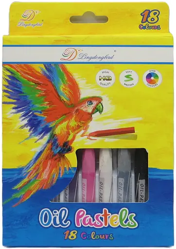 Карандаши пастель Попугай, 18 цветов