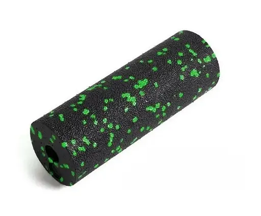 Набір для масажу та йоги PowerPlay PP_4091 EPP (2 м'ячики + валик масажер 15*5,3 см.) Green + гумка 5.5 кг (PP_4091_Green) - фото 4