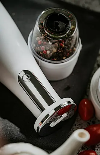 Набор из 3 мельниц для специй, соли и перца Adler AD 4449w на USB - фото 9