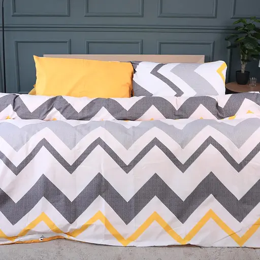 Комплект постільної білизни Mirson Zigzag ornament бязь 110х140 см (2200011565743)