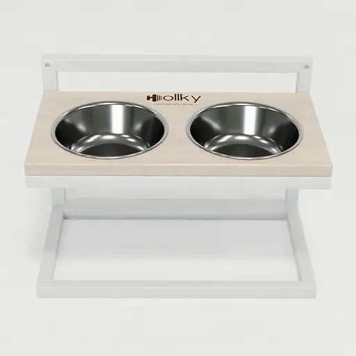 Hollky Flex M — миски на регульованій підставці для середніх собак (2 × 0.85 л) - фото 4