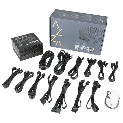 Блок живлення AZZA 1000W ATX 3.1 80+ Platinum (PSAZ-1000P) (PSAZ-1000P(ATX3.1)) - фото 3