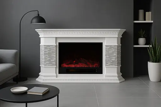 Електричний камін Palermo Bluetooth звук потріскування дров 1500Вт (10080119) - фото 3