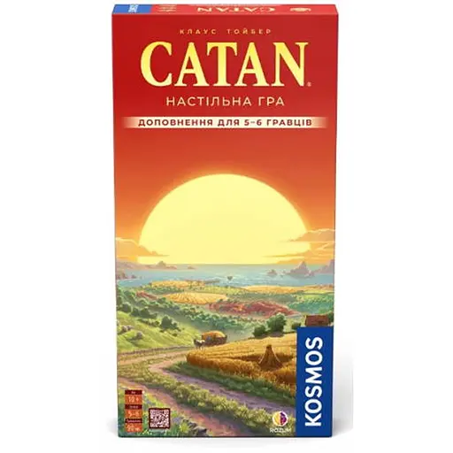 Настільна гра Rozum Катан: Доповнення для 5-6 гравців (Catan: 5-6 Player Extension) (укр.) (R101UA) - фото 1