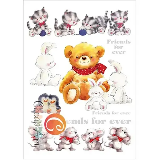 Бумага для декупажа Cheap Art Дружественная компания - фото 1