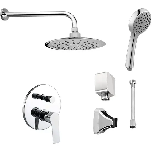 Душова система прихованого монтажу Imprese Kucera f03003401RA, Хром - фото 1