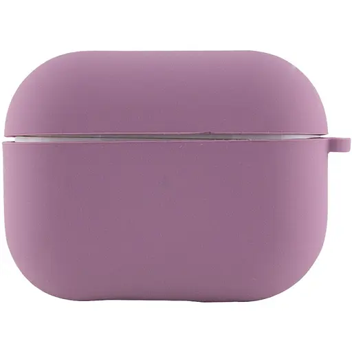 Силиконовый футляр с микрофиброй для наушников Airpods 4 Лиловый / Lilac Pride - фото 2