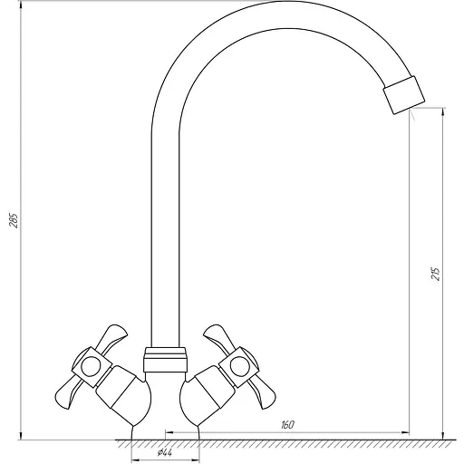 Смеситель для кухни Domino DK-H1-2N-GREEN - фото 4
