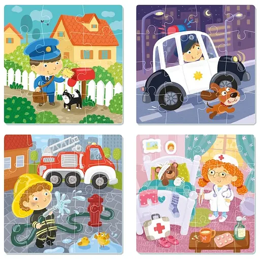 Пазл Dodo Професії 4 в 1 (300131)