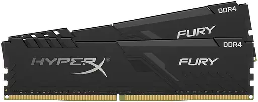 Модуль памяти HyperX DDR4 32Gb (2x16) Kingston Fury Black 3200 MHz (HX432C16FB3K2/32) Б/у - фото 1