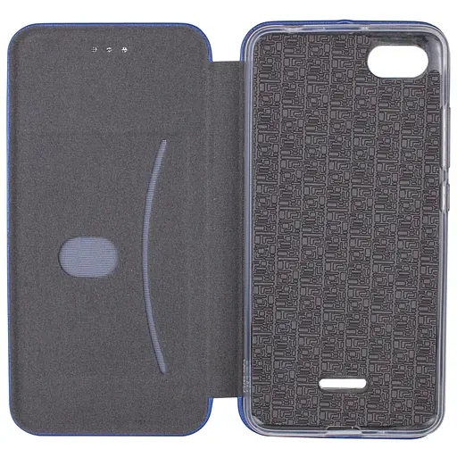 Кожаный чехол-книга Classy для Xiaomi Redmi 6A Синий - фото 5