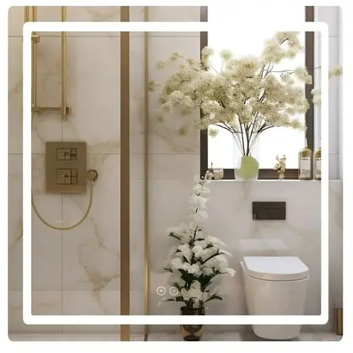 Зеркало Qtap Mideya с LED-подсветкой Touch QT2078NCF8080W - фото 1