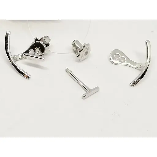 Срібні пуссети Qvaliz. 902-00983 - фото 3