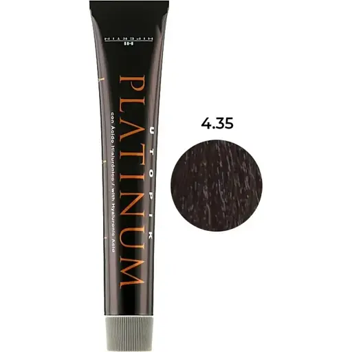 Фарба для волосся Hipertin Utopik Platinum 4.35 шатен золотисто-червоний 60 мл