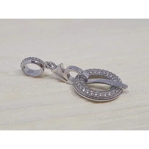 Серебряная подвеска Dear с фианитами. 4348.1С - фото 2