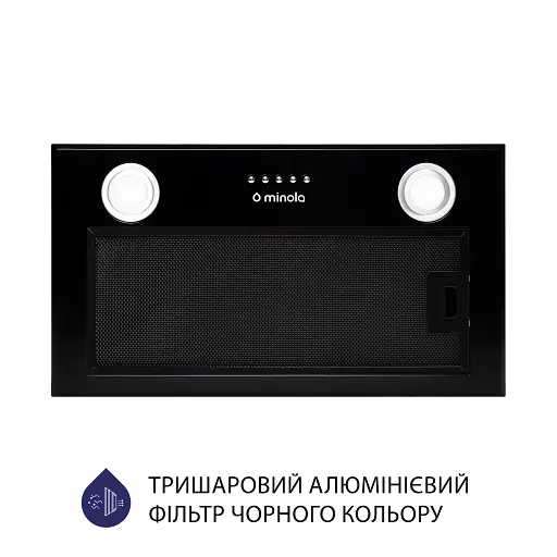 Витяжка повновбудована Minola HBI 5622 BLF 1000 LED - фото 3