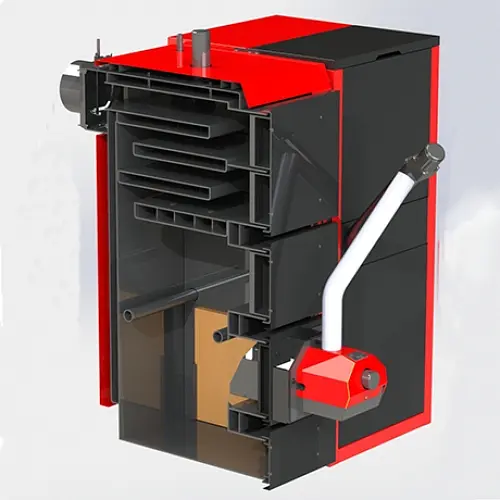 Твердотопливный котел Kraft серия F 75 с горелкой Oxi (Украина) - фото 2