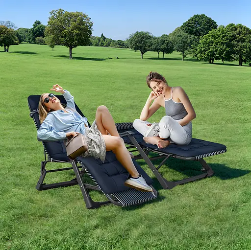 Розкладне крісло ліжко з подушкою Leobro Striped (LB-FCB-G1-STR) - фото 3