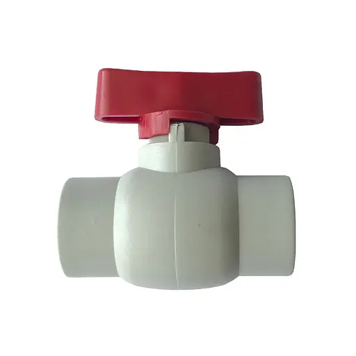 Кран кульовий (міні) Kalde PPR ф20 червоний 000017433 - фото 1