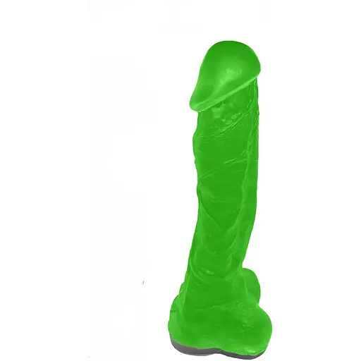 Крафтове мило-член із присоскою Чистий Кайф Green Size XL, натуральне