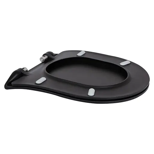 Унитаз подвесной Qtap Taurus безободковый с сиденьем Soft-close QT2433084EUQMB, Черный матовый - фото 9