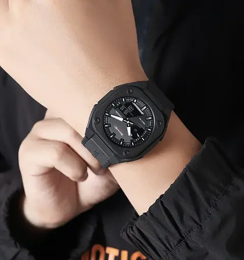 Годинник чоловічий наручний спортивний Skmei 2328 (Чорний) - фото 5