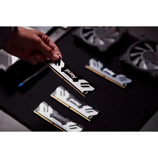 Модуль памяти для компьютера DDR5 96GB (2x48GB) 6000 MHz Renegade Silver XMP Kingston Fury (ex.HyperX) (KF560C32RSK2-96) - фото 8