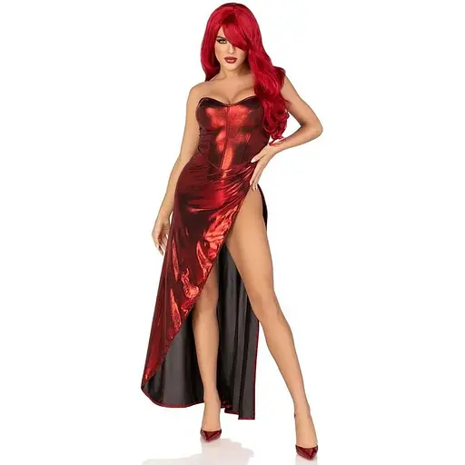 Сукня Leg Avenue Shimmer bodysuit with skirt S - фото 4