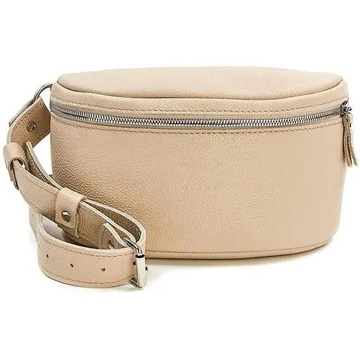 Шкіряна поясна сумка Explorer S карамель флотар - фото 1