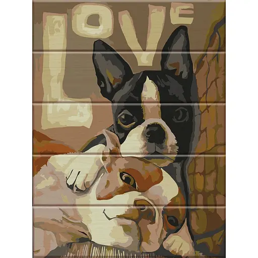 Картина за номерами на дереві Love ArtStory 30х40 см кольорова 000169505