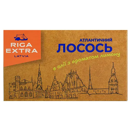 Лосось атлантический Banga в масле с лимоном 120 г (783176)