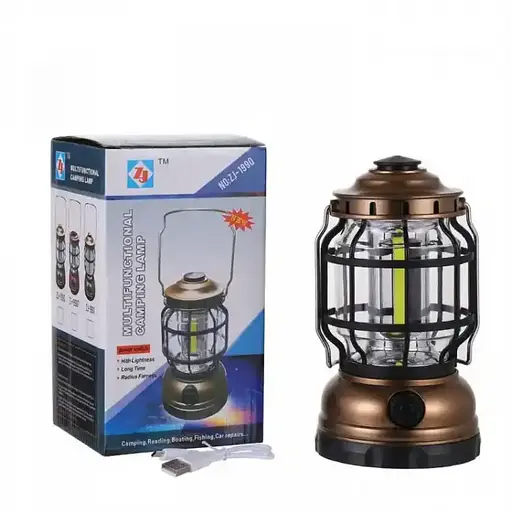 Кемпінговий ліхтар ZJ-1990 (COB) + microUSB PowerBank 18650 - фото 3