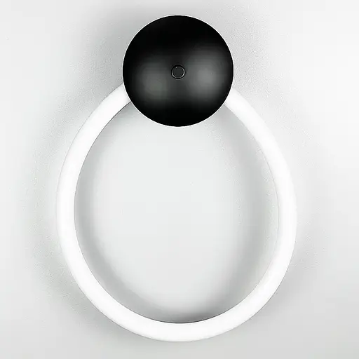 Настенный светильник с гибким неоном на черной основе Line F Арт. WM25/850 L - фото 6