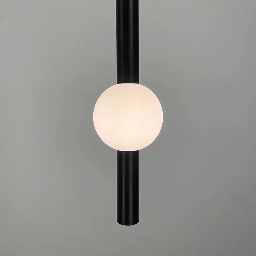 Led світильник чорний у вертикальній формі 60 см на 3 режими | Арт. YG 517B/600 VL BK | Line F - фото 3