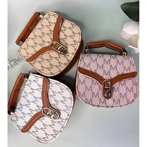 Детская сумка с ручкой 13х12х5 см бежевая (24-555) - фото 3