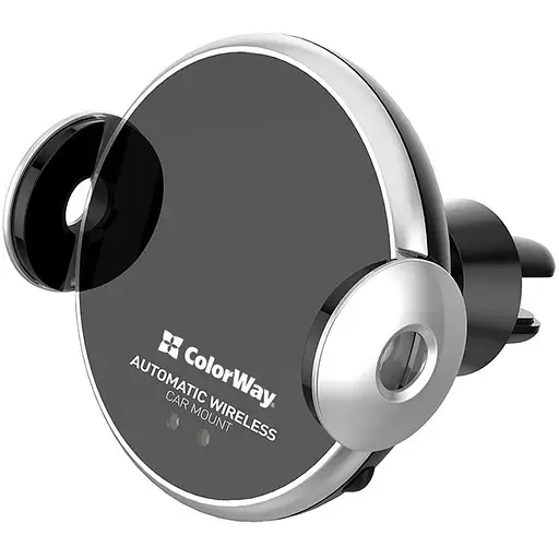 Автодержатель для телефона ColorWay AutoSense Car Wireless Charger 2, Black (CW-CHAW036Q-BK)